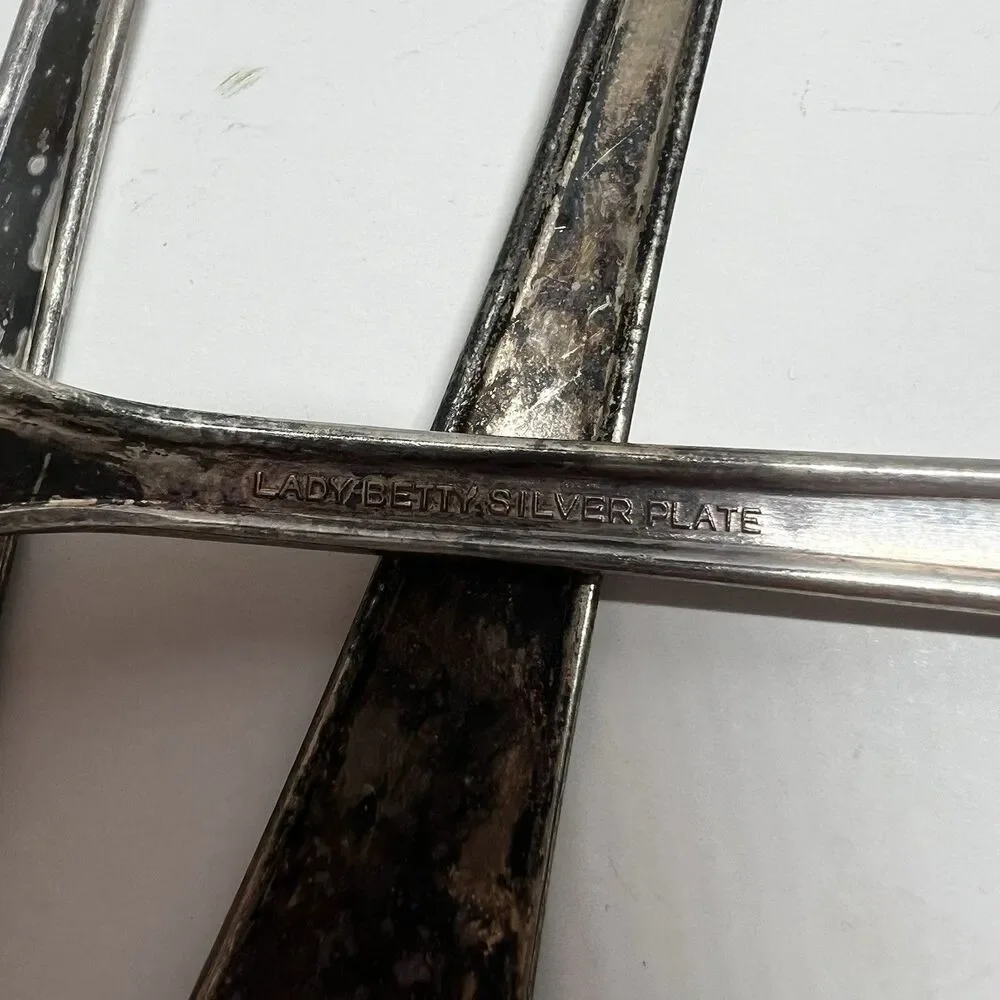 Vintage Intl Silver Co Lady Betty Silverplate Tablespoons Lot of 3 Unpolished